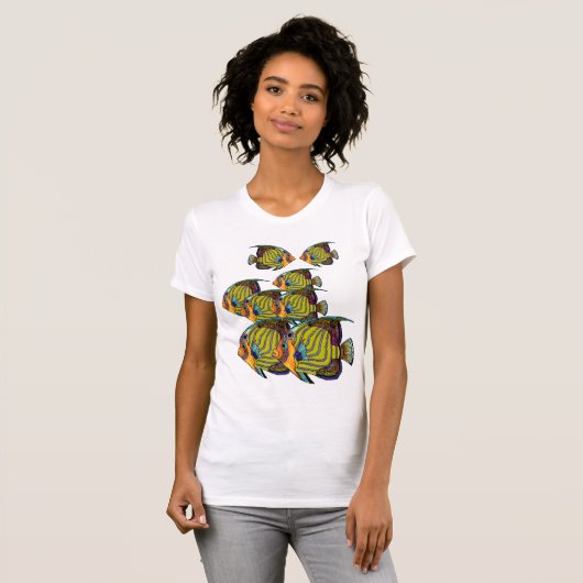 Daorges School of Angelfish T-shirt (Voorkant volledig)