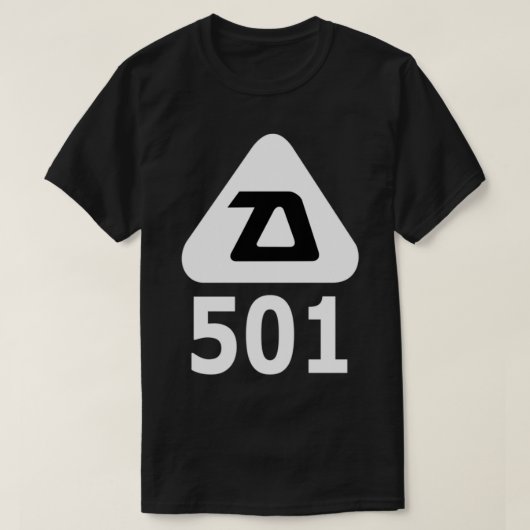 Daoust 501 Retro Ice Hockey Logo T-shirt (Design voorkant)