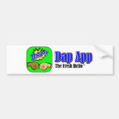 DAP APP TAGLINE BUMPERSTICKER (Voorkant)