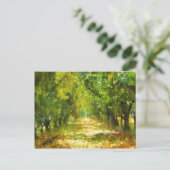 Dapapped Light of Day Dreams Tree Avenue Art Briefkaart (Staand voorkant)