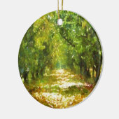 Dapapped Light of Day Dreams Tree Avenue Art Keramisch Ornament (Links)