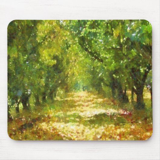 Dapapped Light of Day Dreams Tree Avenue Art Muismat (Voorkant)
