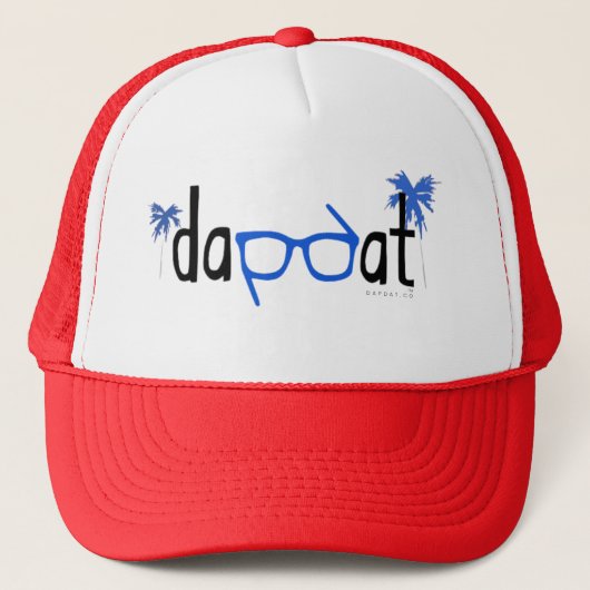 DAPdat_Logo_Spectacles_Palms_Custom Trucker Pet (Voorkant)