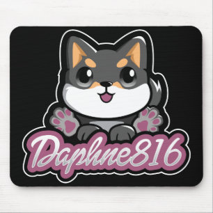 Daphne 816 Mousepad - zwart Muismat