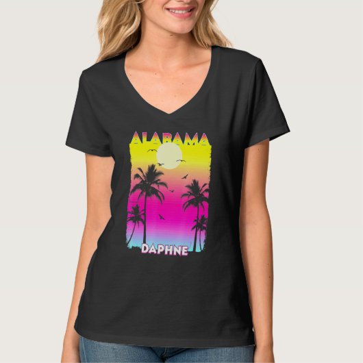 Daphne Alabama Al Summer  Sunset T-shirt (Voorkant)