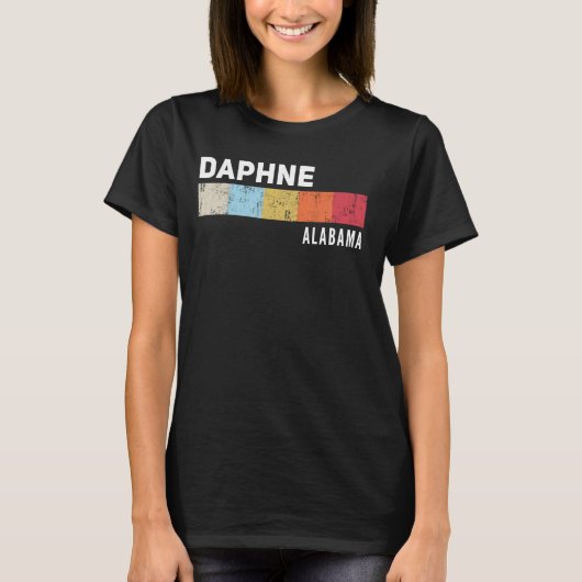 Daphne Alabama State Pride Roots Hometown Native T-shirt (Voorkant)