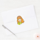 Daphne Close-up Ronde Sticker (Envelop)