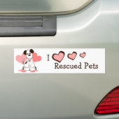 Daphne de Aangenomen hond Bumpersticker (Op auto)