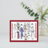 Daphne, de Dame van het Art deco van de jaren '20 Briefkaart (Staand voorkant)