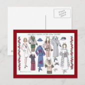 Daphne, de Dame van het Art deco van de jaren '20 Briefkaart (Voorkant / Achterkant)