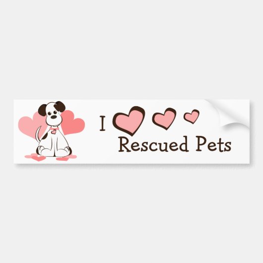 Daphne de Geadopteerde Hond Bumpersticker (Voorkant)