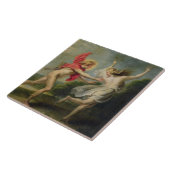 Daphne en Apollo (olie) Tegeltje (Zijkant)