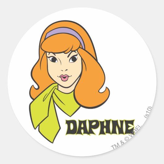 Daphne-naam Afbeelding Ronde Sticker (Voorkant)