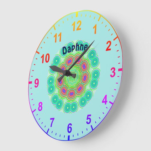 DAPHNE Persoonlijke~Kaleidoscoopcirkels Fractal ~ Grote Klok (Hoek)