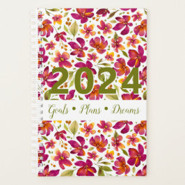 Daphne Waterverf Floral 2024  Planner