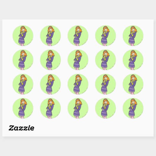 Daphne Wondering Ronde Sticker (Vel)