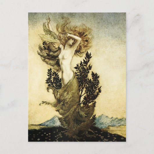 DAPHNE's Metamorfose in een boom Briefkaart (Voorkant)