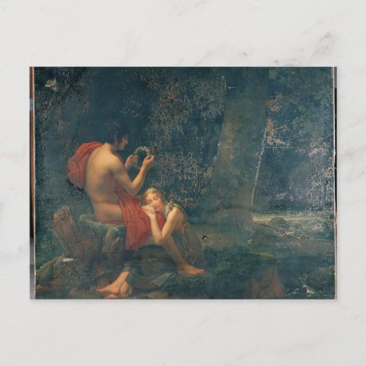 Daphnis en Chloe, 1824-25 Briefkaart (Voorkant)
