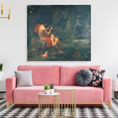 Daphnis en Chloe, 1824-25 Canvas Afdruk (Insitu (Woonkamer))