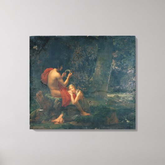 Daphnis en Chloe, 1824-25 Canvas Afdruk (Voorkant)