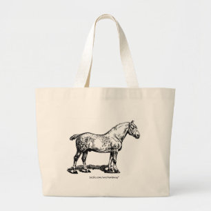 Dapped Draft Horse Grote Tote Bag