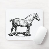 Dapped Draft Horse Muismat (Met muis)