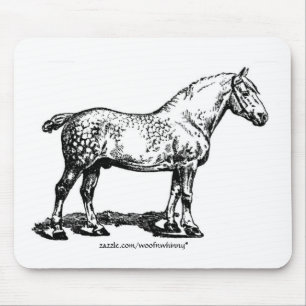 Dapped Draft Horse Muismat