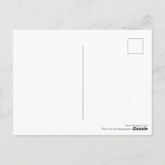 Dapped Leaf Briefkaart (Achterkant)