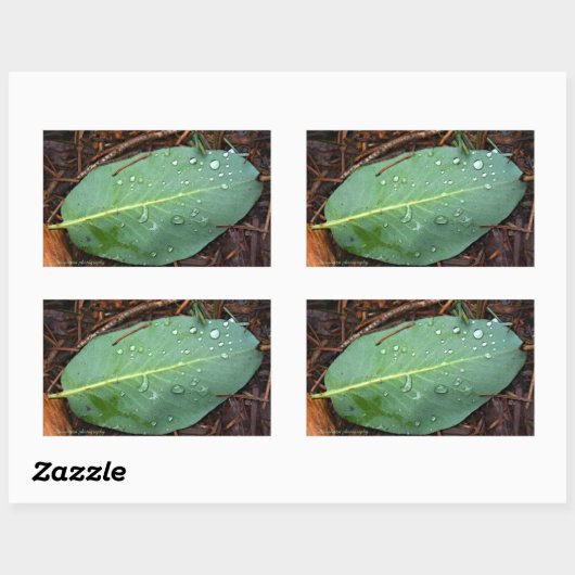 Dapped Leaf Rechthoekige Sticker (Vel)