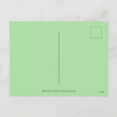 DAPPELGRIJS IN EEN ÉÉN PAARD OPEN SLEE, KLEURRIJK FEESTDAGENKAART (Achterkant)