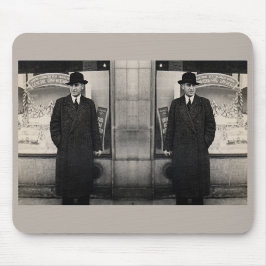 dapper 1930s foto met twee mannen muismat (Voorkant)