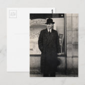 dapper 1930s man foto briefkaart (Voorkant / Achterkant)
