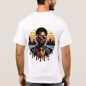Dapper Afro-Amerikaans Man Mississippi Drip Logo T-shirt (Achterkant)