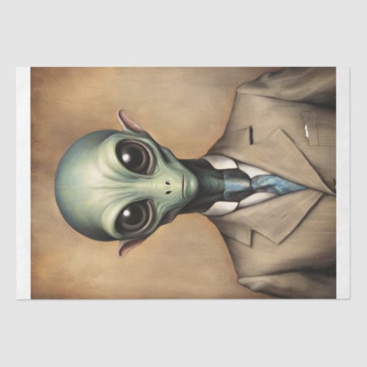 Dapper Alien Decoupage Tissuepapier (Voorkant)