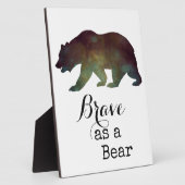 Dapper als een Beer Watercolor Typografie Fotoplaat (Zijkant)