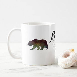 Dapper als een Beer Watercolor Typografie Koffiemok