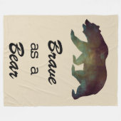 Dapper als een beren-aquarelontwerp fleece deken (Voorkant (Horizontaal))