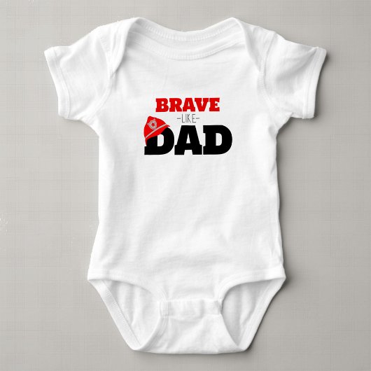 Dapper als papa brandweerman jongen bodysuit T-shi