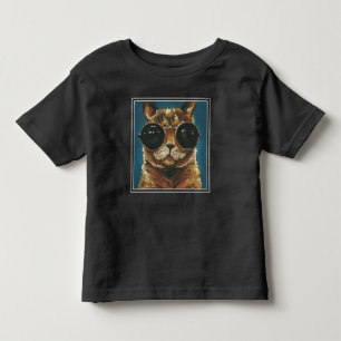 Dapper Animal   Kat in zonnebrillen Kinder Shirts