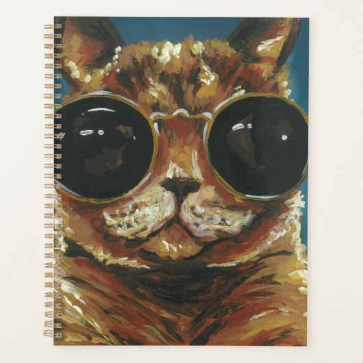 Dapper Animal | Kat in zonnebrillen Planner (Voorkant)