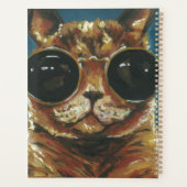 Dapper Animal | Kat in zonnebrillen Planner (Achterkant)