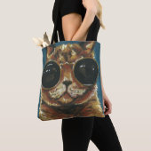 Dapper Animal | Kat in zonnebrillen Tote Bag (Dichtbij)