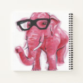 Dapper Animal | Roze olifant in eierassen Notitieboek (Achterkant)