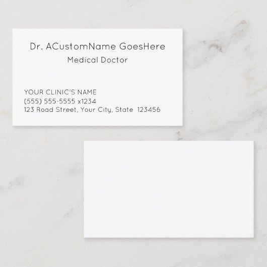 Dapper, basis- en professioneel Visitekaartje (Voorkant / Achterkant)