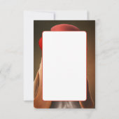 Dapper Basset Hound met rood Pet Bedankkaart (Achterkant)