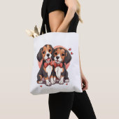 Dapper Beagle Dogs Art Tote Bag (Dichtbij)