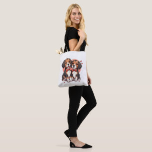 Dapper Beagle Dogs Art Tote Bag