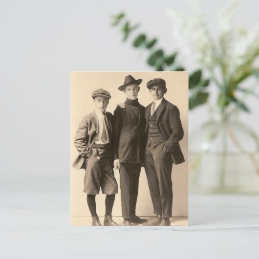 Dapper Boys Briefkaart (Staand voorkant)