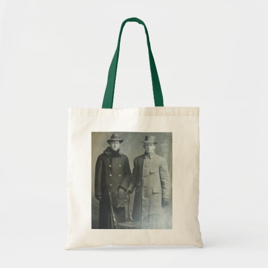 Dapper Brothers in Overjassen RPPC B & W Foto Afbe Tote Bag (Voorkant)