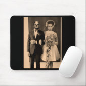 Dapper Bruiloftsdag - Monster Halloween-uitvoering Muismat (Met muis)